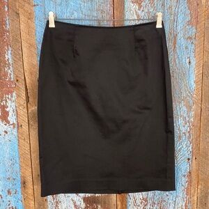 Gap Stretch Women's Black Pencil Skirt with Slit Size 8